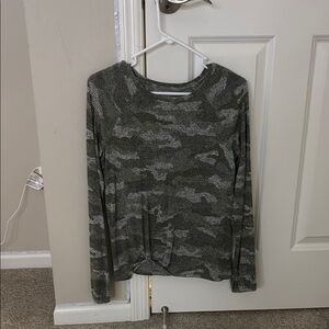 Camo Long Sleeve Women's Top
